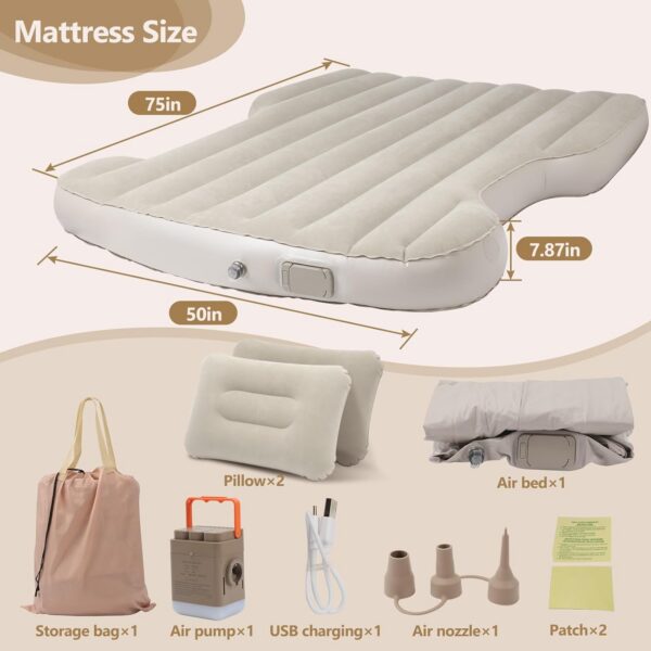 bb502f8e8d8c5051 for Tesla Model Y Air Mattress, Self Inflating Car Camping Mattress with Wireless Charging Air Pump, 2 Pillows, Storage Bag, Sleeping Mat for Tesla Model Y Accessories 2020-2024 2025