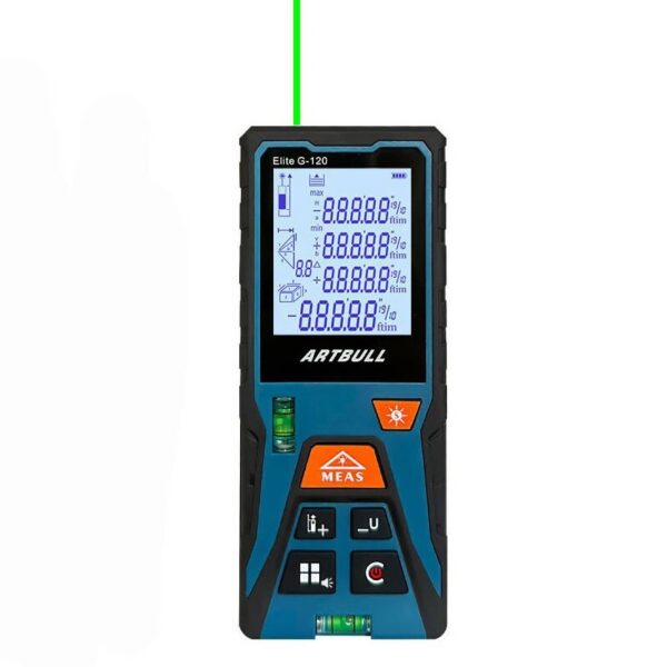 ARTBULL Green Laser 120m 50m Distance Meter Rangefinder Measurement Digital Tape Tool