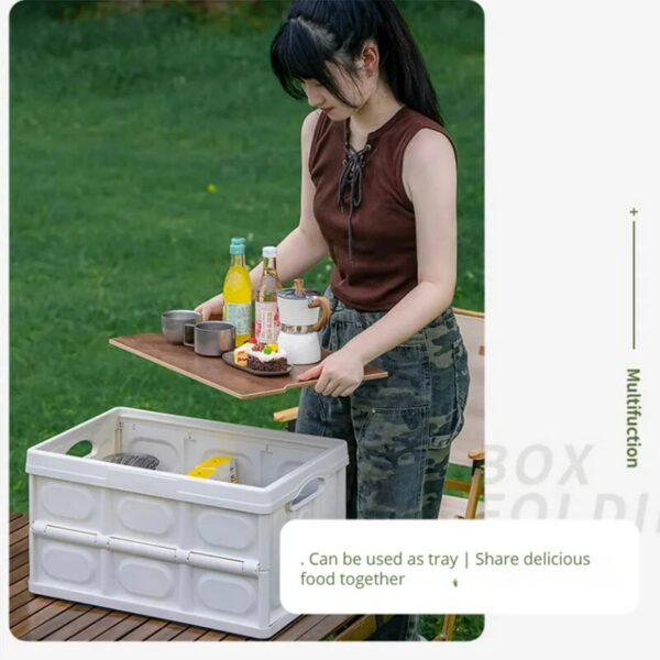 bb705ef10b480f42 Outdoor Camping 35L Folding Household Car Trunk Storage Convenient Organizing Box