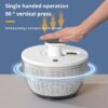 bb8519c76f828e9f Press Type Vegetable Fruit Dryer Household Large Capacity Dehydrator Kitchen Accessories Drain Salad Basket Gadgets