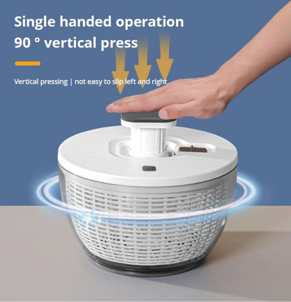 bb8519c76f828e9f Press Type Vegetable Fruit Dryer Household Large Capacity Dehydrator Kitchen Accessories Drain Salad Basket Gadgets