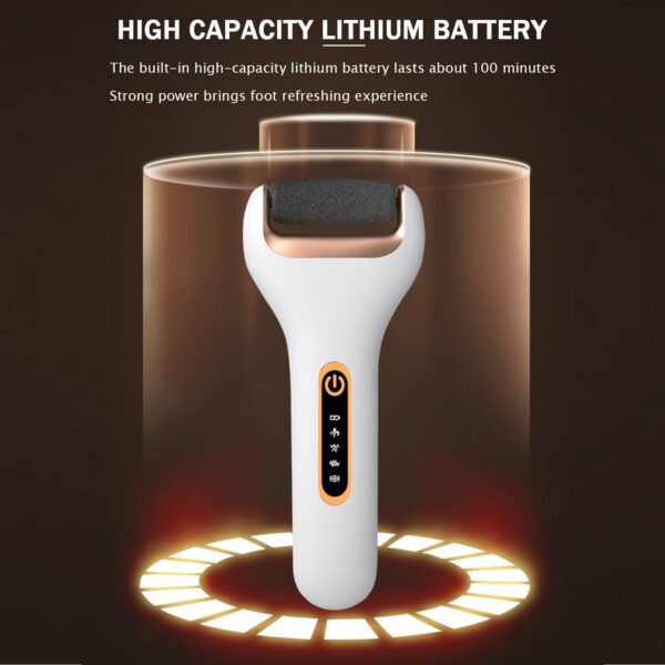 Electric File Grinder Callus Dead Skin Remover USB Recharge Waterproof Pedicure Foot Care Tool for Hard Cracked Clean