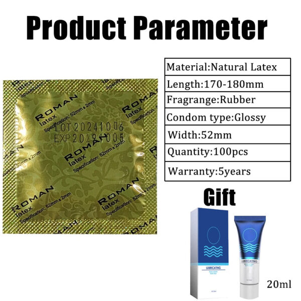 bb87626a01b37afb 100pcs Ultra Thin Condoms Hyaluronic Acid Smooth Natural Latex Cock Penis Sleeve with Lubricant 20ml Sex Toys for Couples