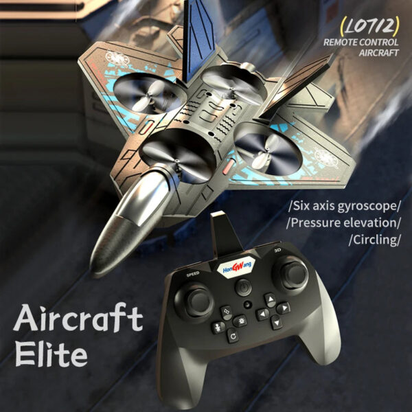 bb945e0a5c00da8d L0712 RC Plane 2.4G Remote Control Aircraft Gravity Sensing Aircraft Glider with Light EPP Foam Fighters for Boys Children