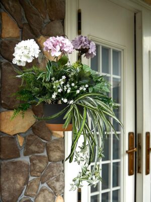 bb9fde0116e145fa PARTY JOY 18 Bunches Fake Plants Outdoor, Fake Bushes UV Resistant Artificial Flowers Hydrangea Flowers Greenery Shrubs Faux Greenery for Outdoor Garden Patio Front Porch Yard Decor