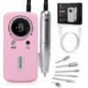 bba5d6f4f0a61168 45000RPM Electric Drill hine With LCD Display Rechargeable File Nails Accessories Gel Nail Polish Sander Low Noise