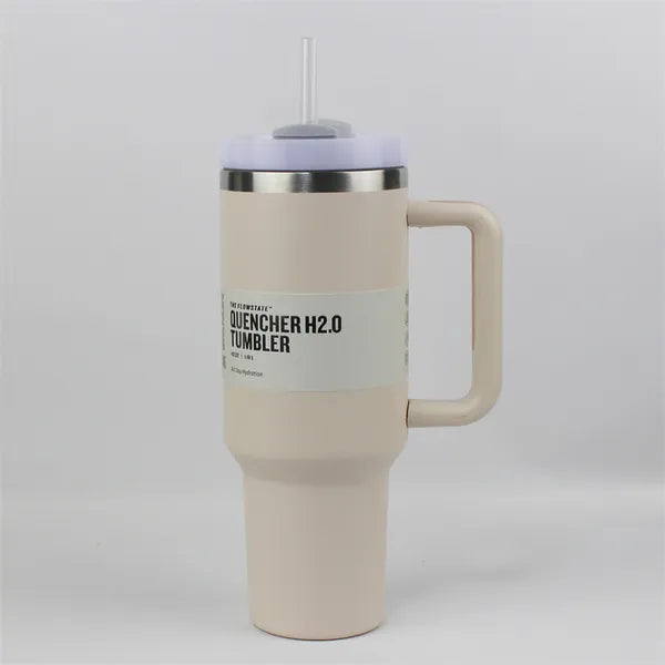 1pc New Quencher H2.0 40oz Stainless Steel Tumblers Cups With Silicone Handle Lid and Straw 2nd Generation Car Mugs Vacuum Insulated Water Bottles with G8821