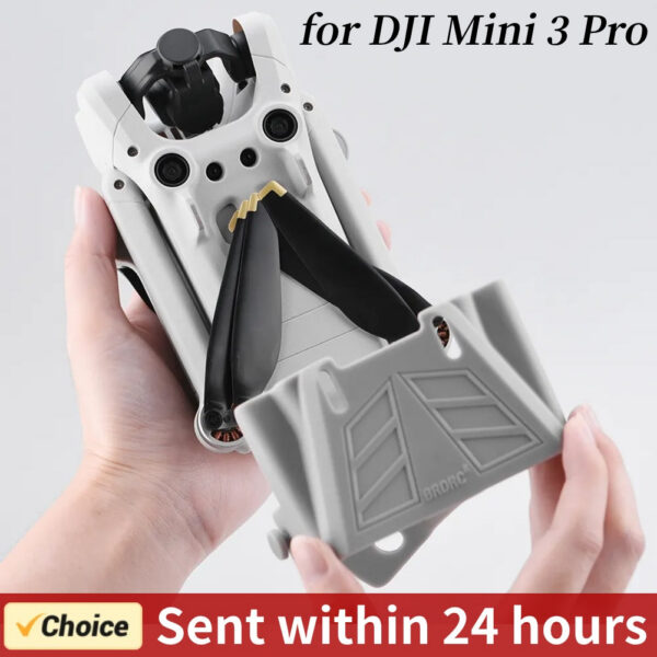bbd10300fd564431 Helice Drone Propeller Fixed Holder For dji mini pro blades Anti-Scratch Blades Mount Guard for DJI Mini 3 Pro Accessories