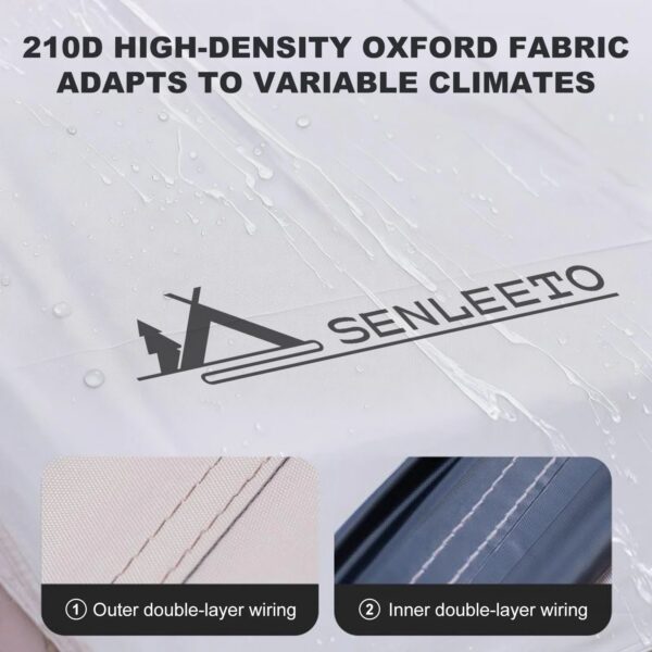 10‘ x 13’ Rainfly Fits for 6-8 People, Waterproof and Ultralight Survival Tent Shelter Awning Sunshade Cloth,Easy Set-Up Camping