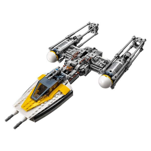 bbdbab457fe414ee Interstellar Series Y-Wing Building Blocks Set, Compatible with 75172 Fighter Models, Brick Toys Kids Birthday Gift