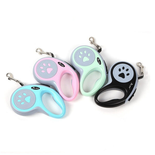 bbf7ae71d8b00f64 3m 5m Nylon Dog Leash Automatic Retractable Durable Cat Lead Extending Puppy Walking Running Traction Roulette For Small Dogs