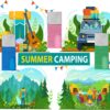 bc00f68d84721257 Macarrie 3 Pcs 0 Degree Camping Sleeping Bags Bulk for Adults Kids, Warm Weather Youth Sleeping Bags for Boys Girls Ages 8-12, Portable Compact with Compression Sack for Hiking Backpacking Outdoor