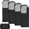 bc0b6252b41019e0 Macarrie 4 Pcs 0 Degree Camping Sleeping Bags Bulk for Adults 4 Season Warm Cold Weather Sleeping Bags with Compression Sack Lightweight Portable Waterproof for Backpacking Hiking Outdoor