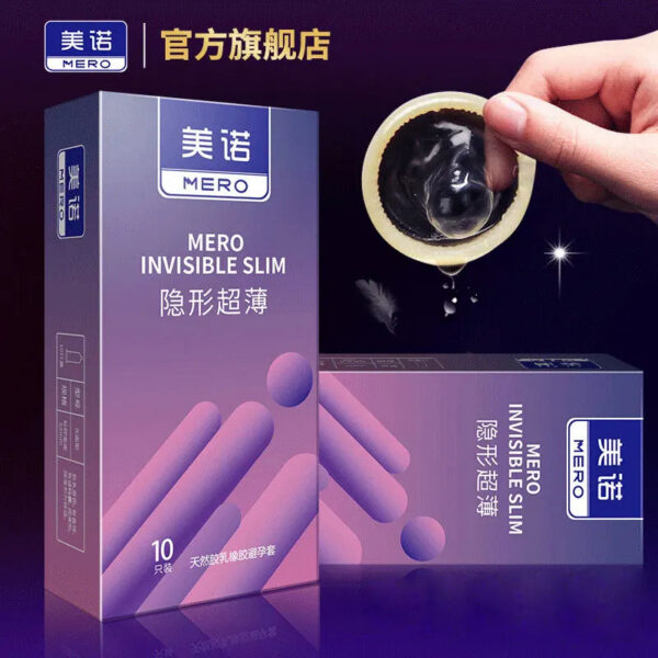 bc0bad81b0664e41 Invisible Slim Condoms for Men Ultra Thin Latex Rubber Sensitive Kondom Long Lasting Extra Lubricated Penis Sleeve Condom