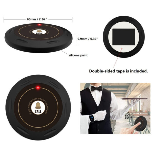 bc121b4766b6df62 BYHUBYENG Watch Receiver Wireless Calg System Waterproof Rechargeable Waiter Call Restaurant Pager Hookah Cafe Cic