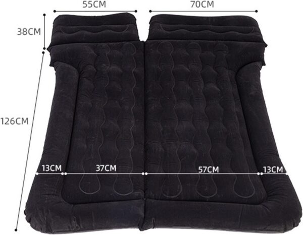 Car Air Mattress for Volkswagen Lavida Polo Viloran Lamando T-Cross 2006-2024, Thickened Car Bed Mattress, Travel Sleeping Pad, Back Seat Bed Cushion with Air Pump 2 Pillows,Dark Green