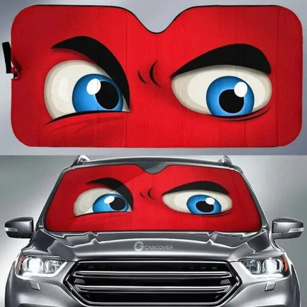 Car Solar Protection Cartoon Big Eyes Heated Windshield Sunshade Car Window Windscreen Cover Sun Shade Auto Sun Visor