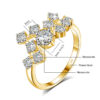 Szjinao Certified Total Is 1.5ct Full Moissanite Ring Woman With Many Stones Sier Infinity Trend Jewelry For Engagement New In