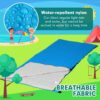 bc530a2afa79b514 Macarrie 3 Pcs 0 Degree Camping Sleeping Bags Bulk for Adults Kids, Warm Weather Youth Sleeping Bags for Boys Girls Ages 8-12, Portable Compact with Compression Sack for Hiking Backpacking Outdoor