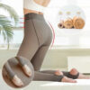 bc97f638a60caa97 Socks Hosiery Woman Translucent Wool Sock Winter Stocking Fleece Lined Tights Thermal Pants Legging Fake Pantyhose Y2211