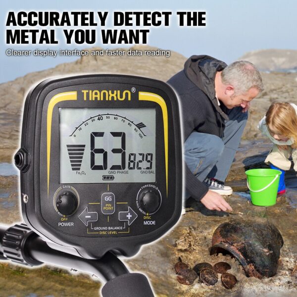 bcd3b06d425b2cd6 TX-850 Metal Underground Professional Depth 2.5m Scanner Search Finder Gold Detector Treasure Hunter Pinpointer 11inch