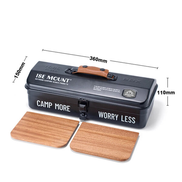 bce1ccd54517c0a3 Outdoor Tools Storage Box Portable Camping Picnic Hand Box Metal Tools Storage Box with Handle Sundries Storage Box