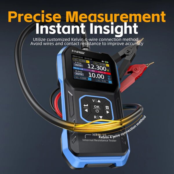 bced09b944567e20 FNIRSI HRM-10 Battery Voltage Internal Resistance Tester 18650 High-precision AC Acid Lithium Lead Car Battery Capacitor Tester