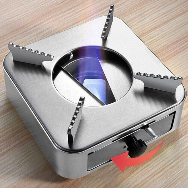 bcf6f55b2d57970c Portable Alcohol Stove, Outdoor Camping Stove, Compact Stainless Steel Burner, Camping Cookware for Hiking, Picnic, Bbq, to Boil Water