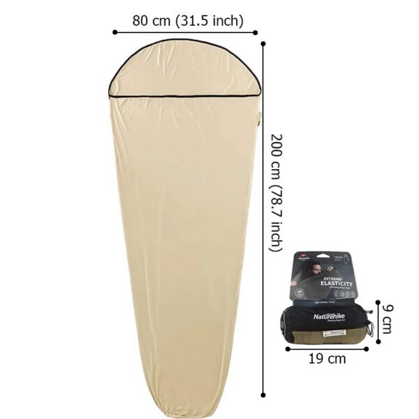 Naturehike 2023 Bag Liner Ultralight High Elastic Mummy Quilt Winter Wearable Portable Camping Pocket Sleeping Bags