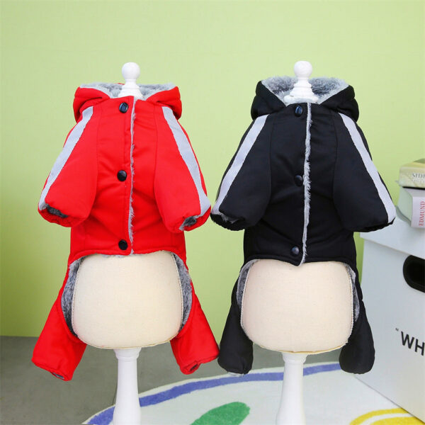 bd0ad4cefd736934 Sports Warm Winter Pet Coat Clothes for Small Dogs Pets Thicken Waterproof Hoodies Dog Clothing Jumpsuit Chihuahua Costume