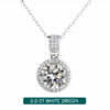 bd0db9be8922b8c9 Knobspin Sterling Sier Necklace For Women Real Moissanite Diamonds Pendant With GRA Certificate Neck Chain Fine Jewelry