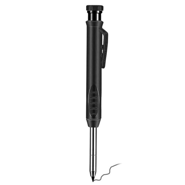 bd30dbb7642bc383 Carpenter Pencil Metal Long Head Deep Hole Professional Engineering Quick Drying Marker Graphite Woodworking Black Red Lineation