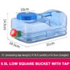 bd3c44268eefafd5 5.5L/10L Capacity Outdoor Bucket Portable Container with Faucet Driving Water Tank Picnic Camping Accsesorios