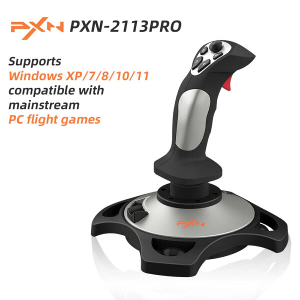bd456433e771d7f0 PXN-2113 PRO Simulated Flight Controller with Built in Motor Compatible with PC Mainstream Flight Games