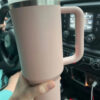 bd45cfe3230c1f05 Camelia Pink Gradient Parade Black Chroma With 1:1 H2.0 40oz Stainless Steel Tumblers Cups with Silicone handle Lid Straw Travel Car mugs Water Bottles US STOCK