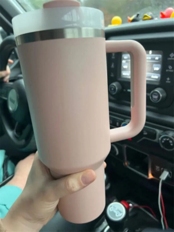bd45cfe3230c1f05 Camelia Pink Gradient Parade Black Chroma With 1:1 H2.0 40oz Stainless Steel Tumblers Cups with Silicone handle Lid Straw Travel Car mugs Water Bottles US STOCK