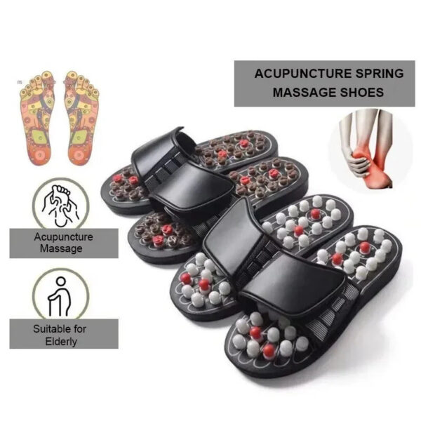 bd4b93777775d69e Acupoint Massage Slippers Therapy Massager Shoes For Feet Unisex Home Flip Flop Health Care Medical Rotating Foot Massager Shoes