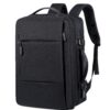 bd6cc47c492bd4a0 Classic Travel Men Business School Expandable USB Bag Large Capacity Laptop Waterproof Fashion Backpack