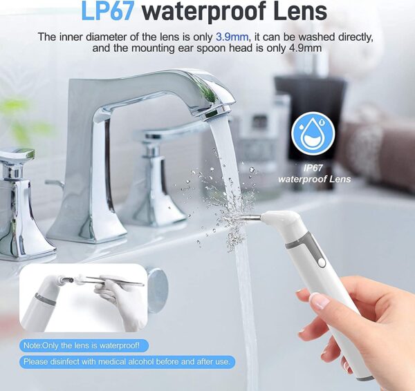 Wireless WiFi Pick Otoscope Camera Borescope Luminous Wax Cleaning Teeth Oral Inspection Health Care Ear Cleaner