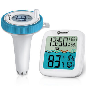 bd744a6289964d6c GEEVON ating Easy Read,Digital Pool Thermometer Wireless with Indoor Temperature Humidity Monitor