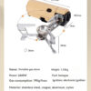 Camping Stove 2670W Portable Folding Cassette Gas Burner Outdoor Picnic Travel Cooking Grill Cooker Heating System