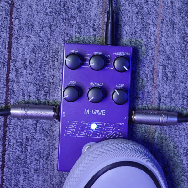 M-VAVE Electric Guitar Effect Pedal Elemental Pedal Digital Delay Effect Support for TAP and HOLD Mode Guitar Accessories Parts