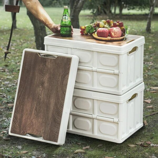 bdb814a97134e25d Outdoor Camping 35L Folding Household Car Trunk Storage Convenient Organizing Box