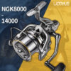 NHUE Big Spinning 8000 9000 10000 12000 14000 Drag 20KG Powerful Reel Saltwater Fresh Water Fishing Pesca