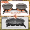 20,000 BTUs 2 Burner Propane Camping Stove, Portable Folding Camp Stove with Adjustable Burners, Regulator and Carrying Bag, Dual Gas Stoves Easy Carrying Handle for Tailgating, Camping, BBQ