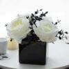 bdcd71fe41a5f7cf Fake Peony Flowers in Ceramic Vase,Faux Hydrangea Flower Arrangements for Home Decor Artificial Flowers with Vase