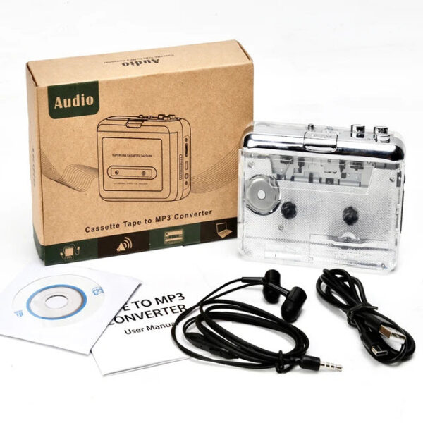Music Player USB Converter Walkman MP3 Laptop PC for Vista Battery Cassette Tape to CD Headphone Travel