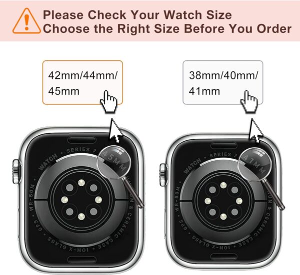 Marge Plus for Apple Watch Band Series Ultra 8 7 6 5 4 3 2 1 SE 38mm 40mm 41mm 42mm 44mm 45mm 49mm Women and Men, Stainless Steel Mesh Loop Magnetic Clasp Replacement for iWatch Bands