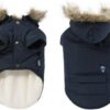 bde70b2b05fa1057 Cat Dog Doggie Down Jacket Hoodie Coat Pet Clothes Warm Clothing for Small Dogs Winter Black L