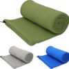 Fleece Sleeping Bag Liner, 75" Long Zipper Microfiber Fleece Travel Single Sleeping Bag Camping Blanket, Indoor Outdoor Blanket for Adults & Children